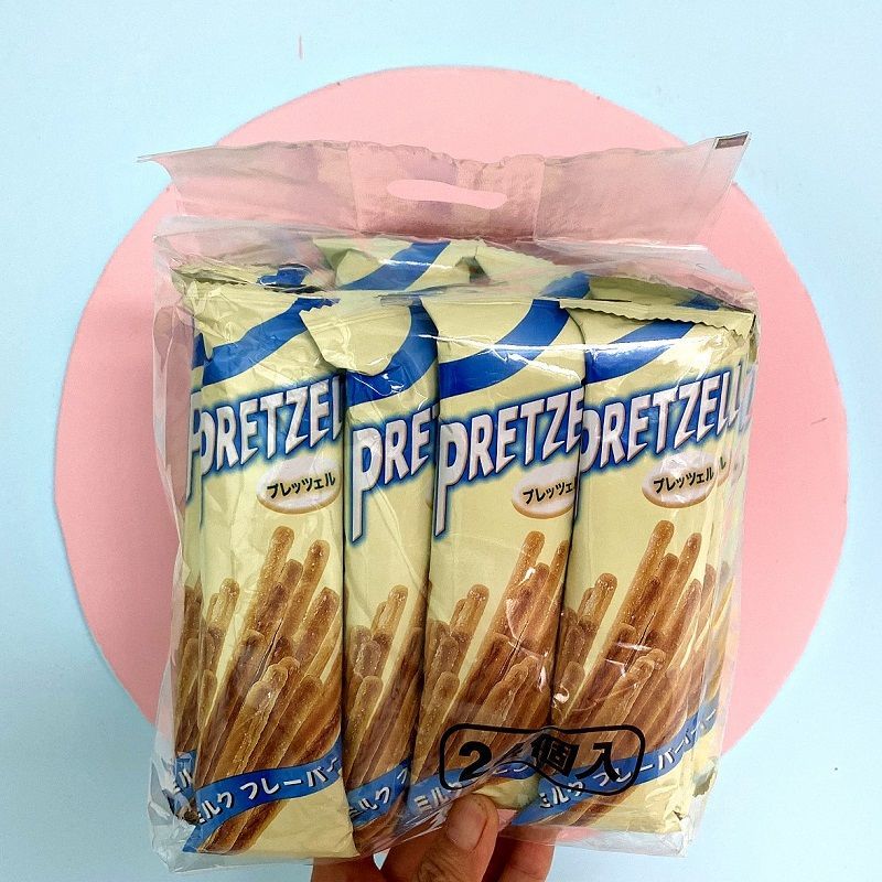 pretzel 百力滋香脆牛奶味棒棒条状韧性饼干24包 零食 牛奶味【48小包