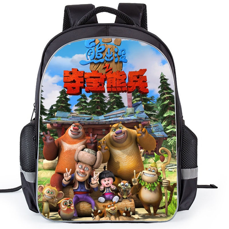 迪士尼disney儿童熊出没书包男幼儿园312岁小学生15年级年级光头强熊