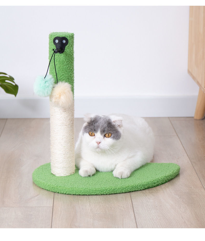 剑麻猫抓板猫抓柱磨爪器立式不掉屑耐磨猫爬架窝逗猫咪用品猫玩具抹茶