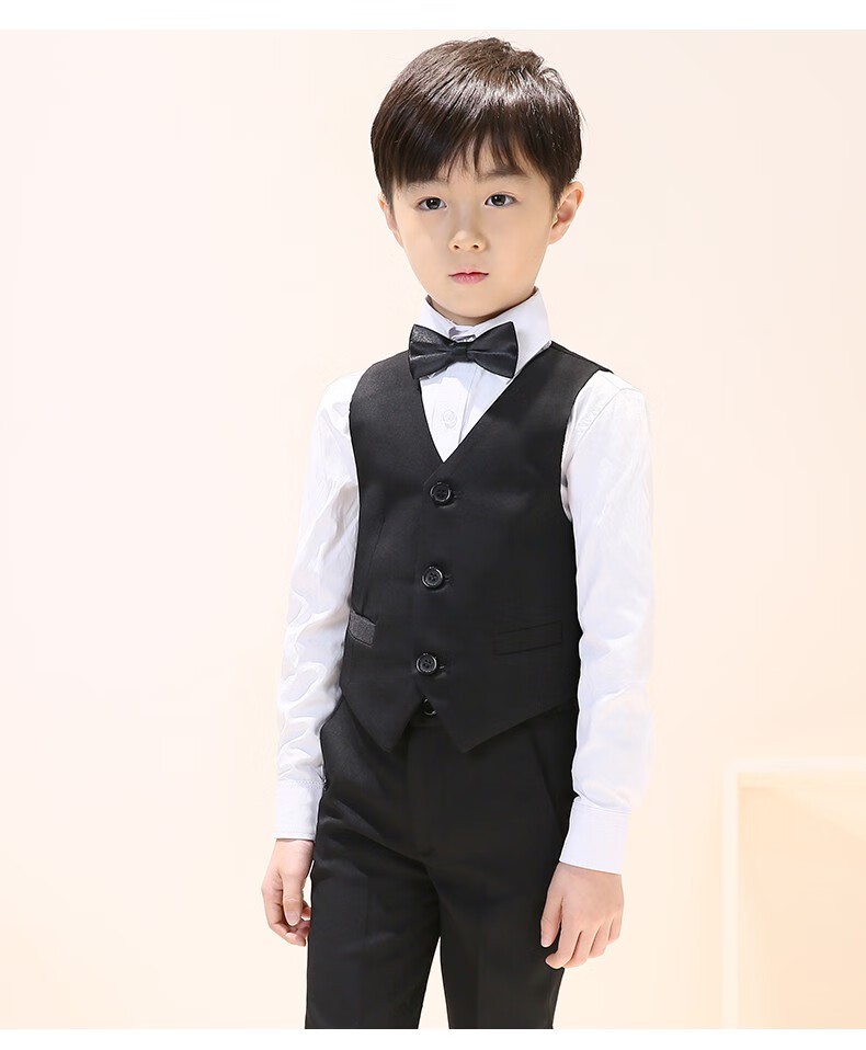 燕尾服儿童 儿童礼服男童燕尾服宝宝小主持人花童婚礼钢琴演出服男孩