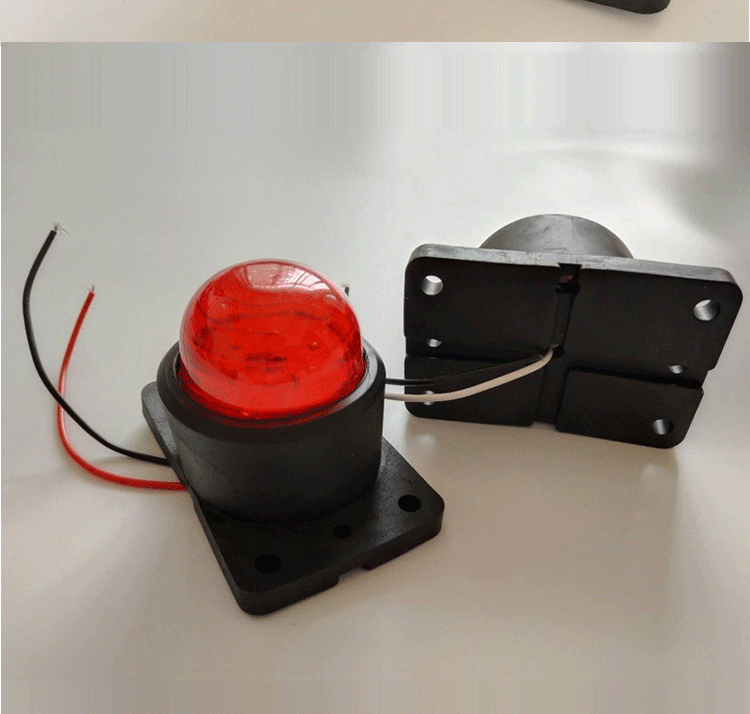 24vled圆形货车中集挂车示宽灯后示廓灯橡皮边灯货车外顶灯示高灯