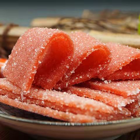 特产雪花山楂片~酸甜零食冰糖雪花片休闲办公零食 雪花方片【独立包装