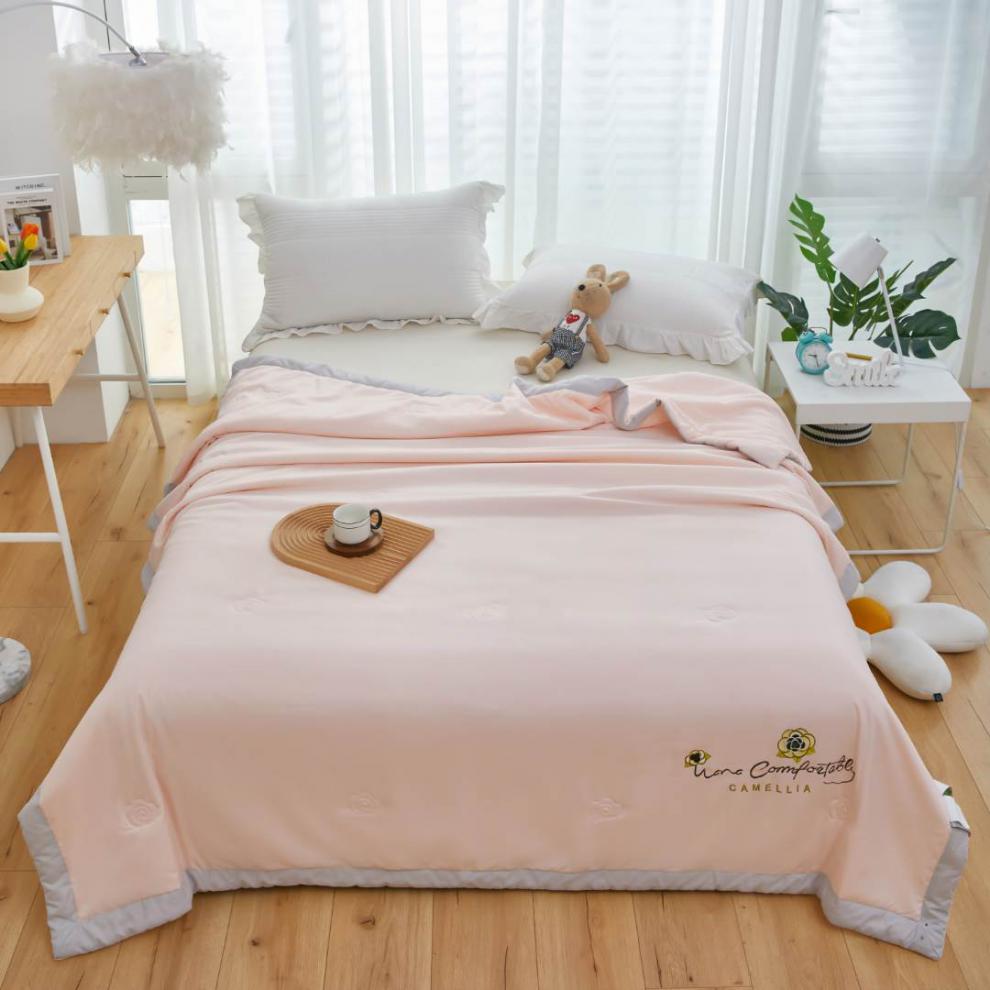 【抖音同款】君罗兰家纺店的小店山茶花大豆夏被单人双人夏季薄被春秋