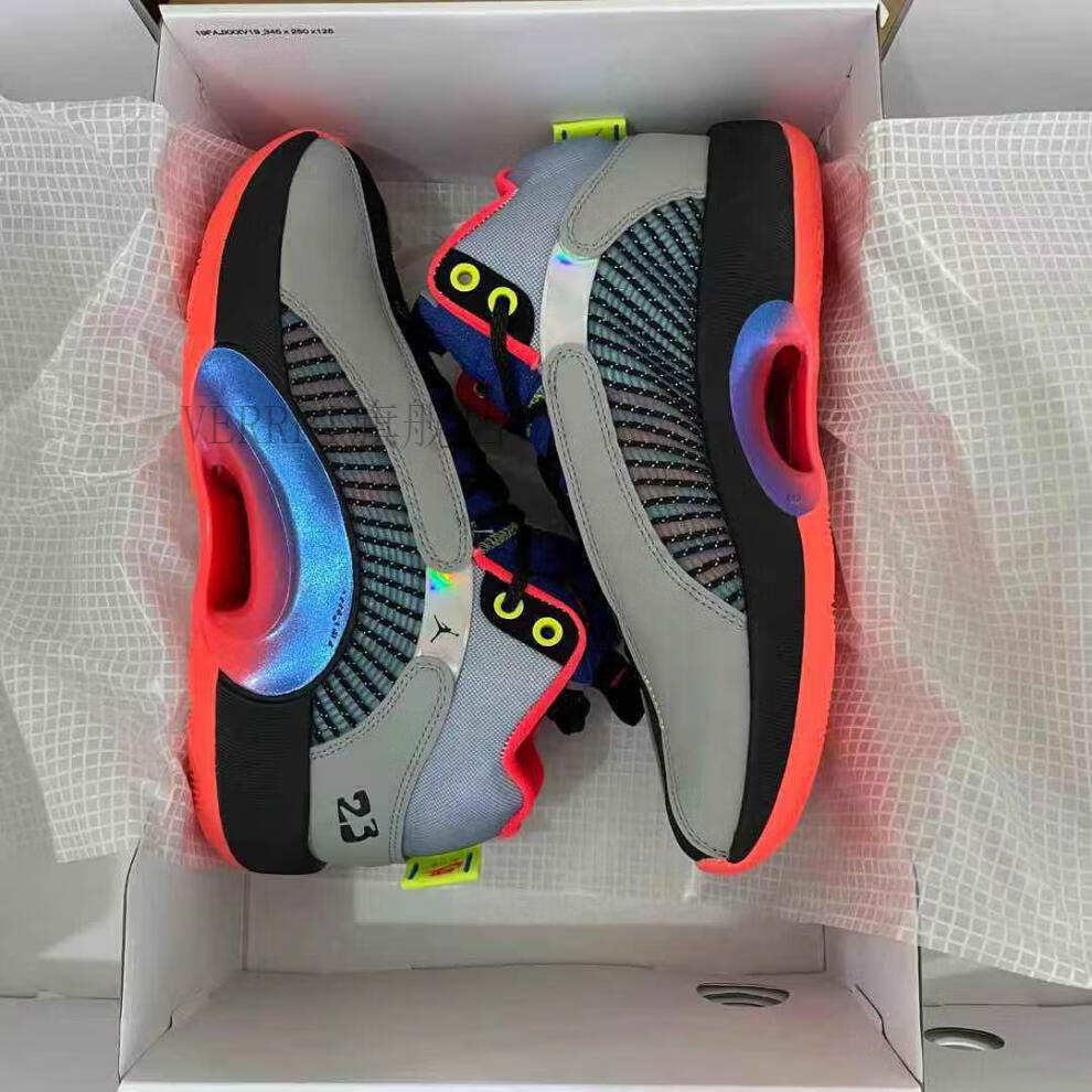 新款乔35代篮球鞋aj35紫禁之巅郭艾伦黑红男女双气垫 旗舰帧选乔35