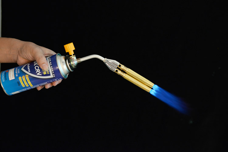 户外双管焊接喷火枪 喷枪焊枪户外烧烤卡式喷火枪喷火器 可焊接金属