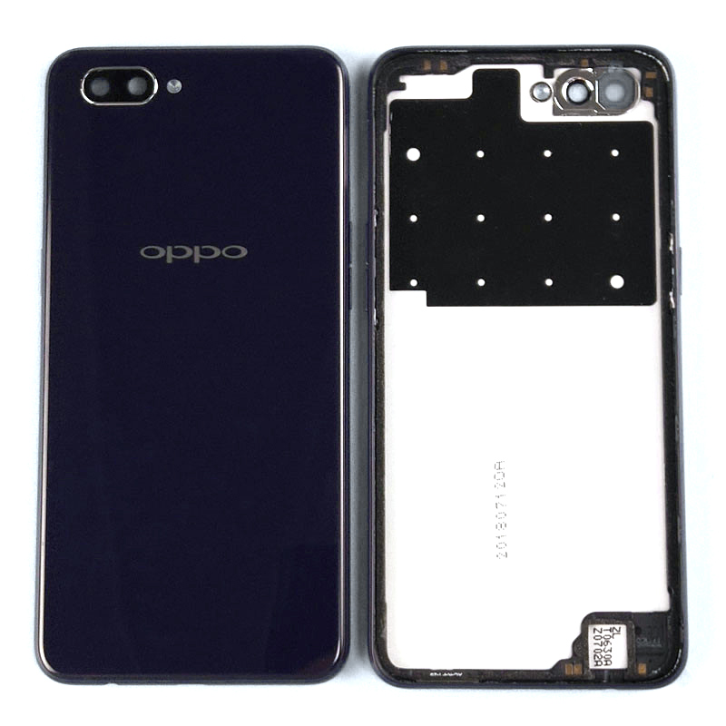 适用oppo a5手机原装后盖幻境蓝紫a3红粉色屏幕前框中框外电池盖 a5