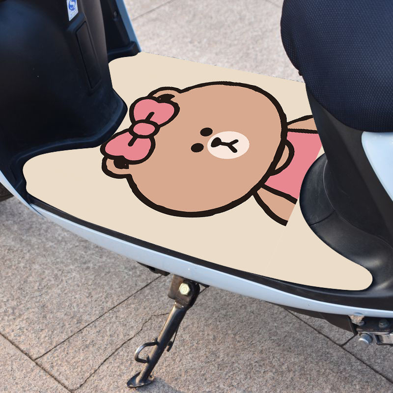 雅迪电动车专用冠能dm6q6m5m2de3丝圈脚垫脚踩垫电瓶车脚踏垫防水