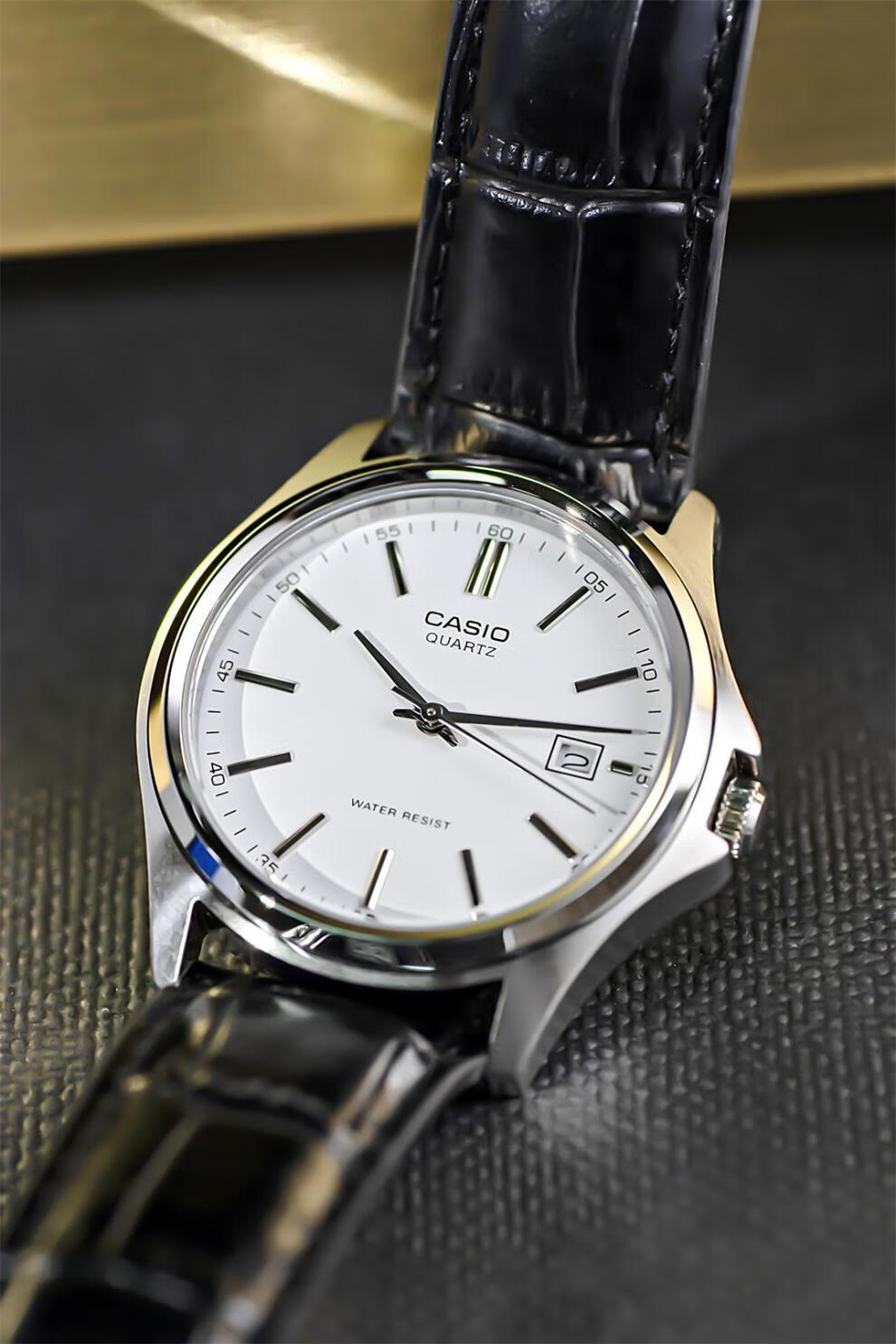 卡西欧(casio)casio卡西欧手表男复古皮带日历石英男表 mtp-1183a/g/q