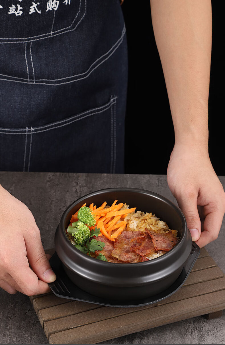 德勒dele韩国石锅拌饭石锅韩式料理砂锅耐高温煲仔饭大酱汤专用料理店