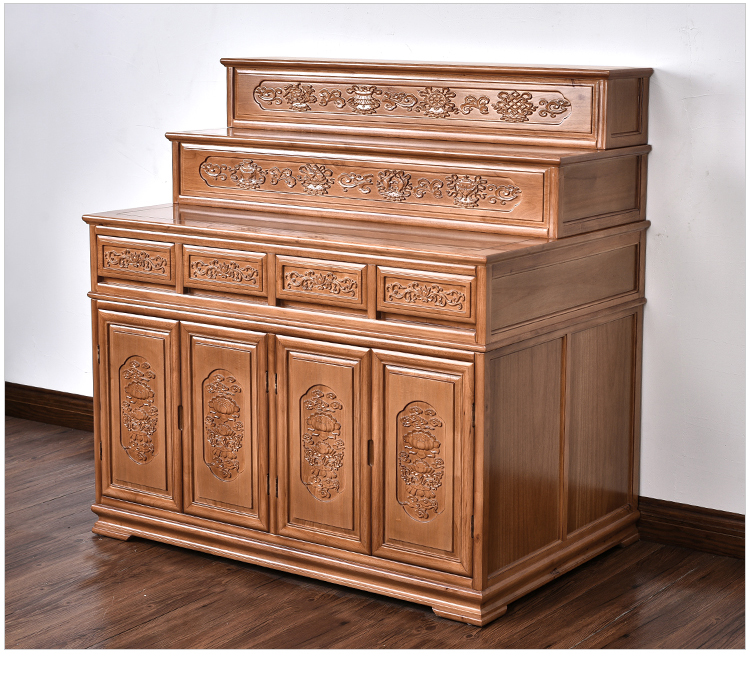 佛台家用香案三层实木藏式供桌香案台佛柜阶梯多层佛桌三层佛龛佛台