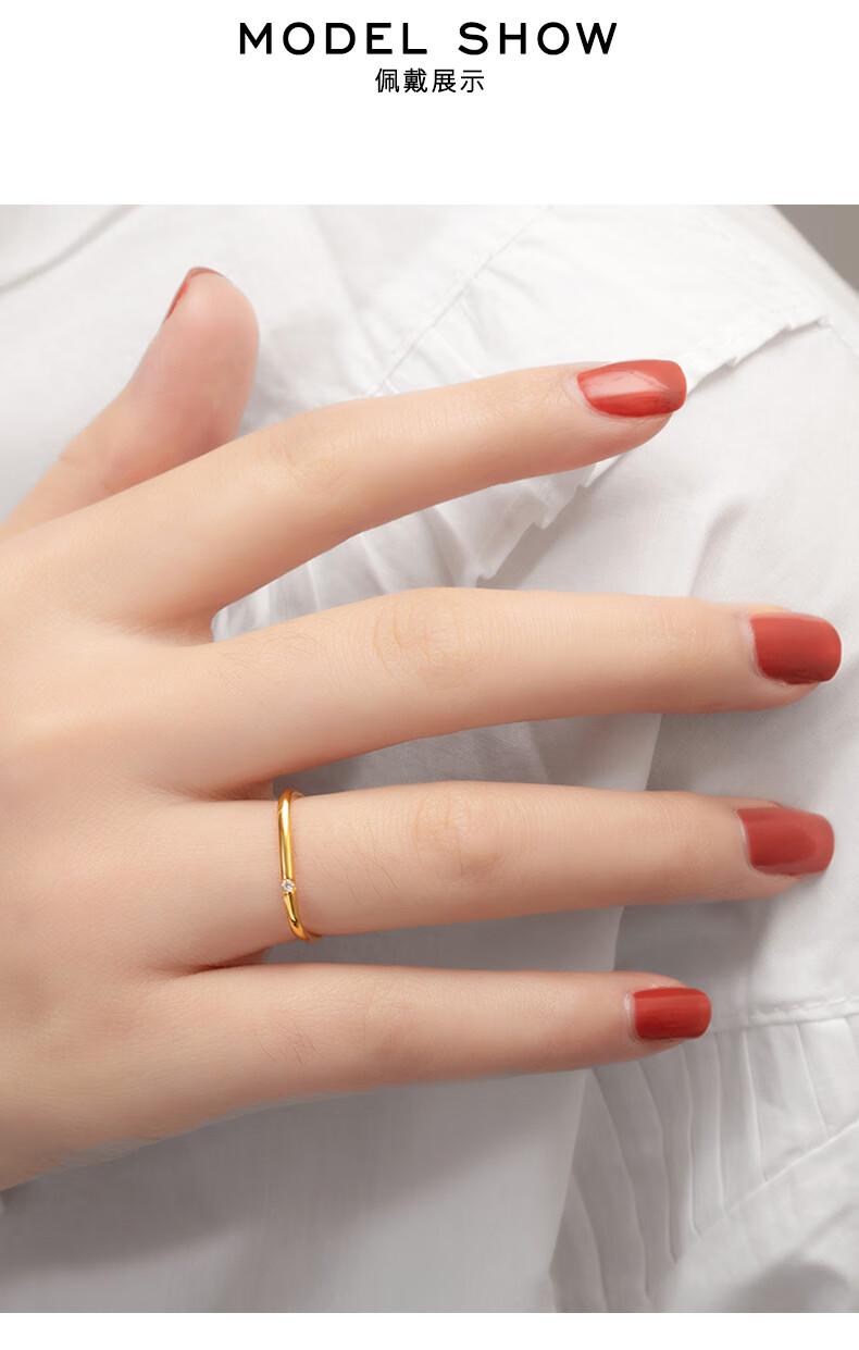 ck施华洛世奇锆网红小方戒女戒指抖音时尚个性轻奢小众精致设计素圈