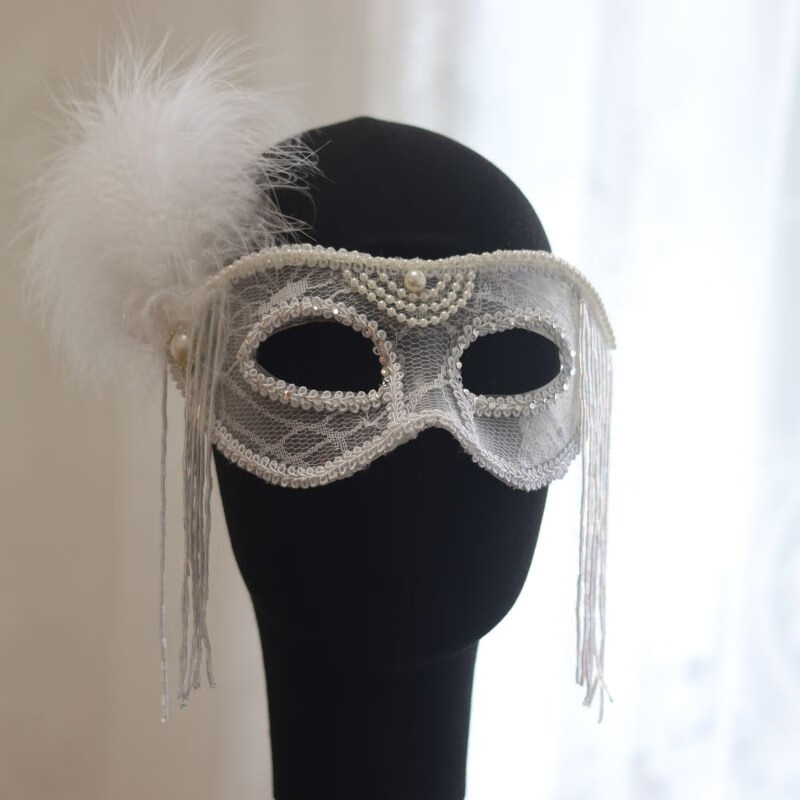 万代【抖音爆火】面具半脸下男女 面具酷蒙面歌王纱遮播变装神秘男二