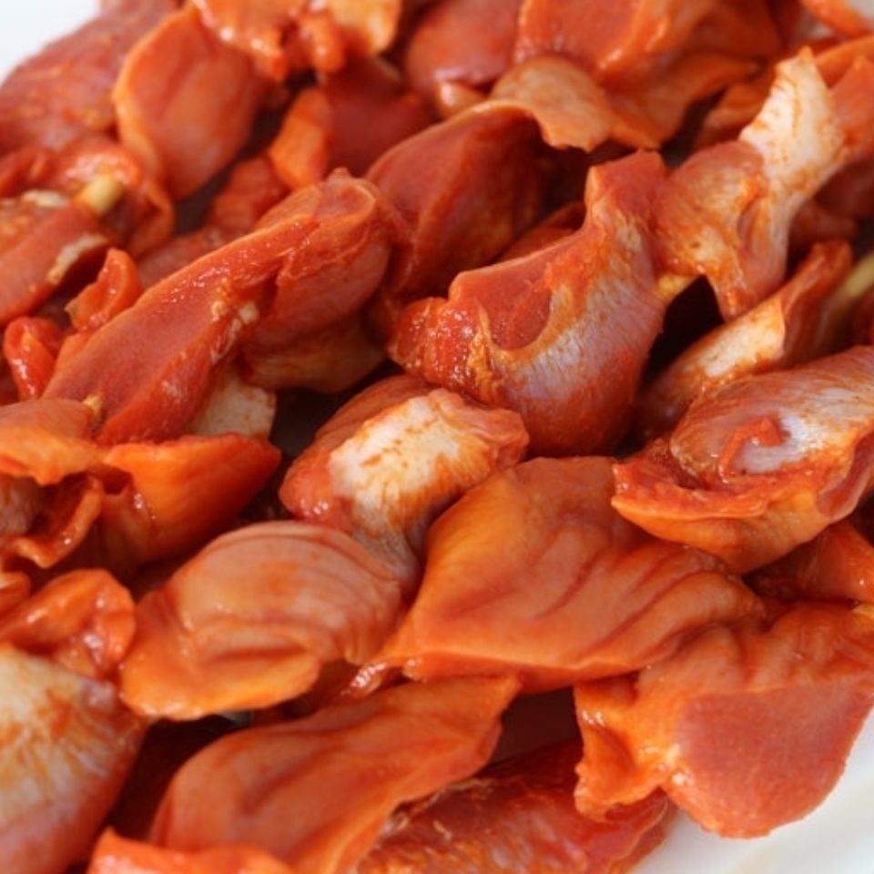 鸡胗鸭胗大串烧烤凤胗鸡肾串鸡肫串商用冷冻半成品食材20串一包 鸡胗