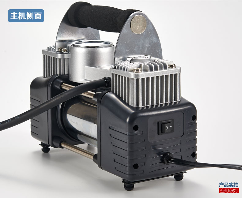 【京选优品】12v汽车充气泵 双缸 便携式车载充气泵 汽车打气泵车用