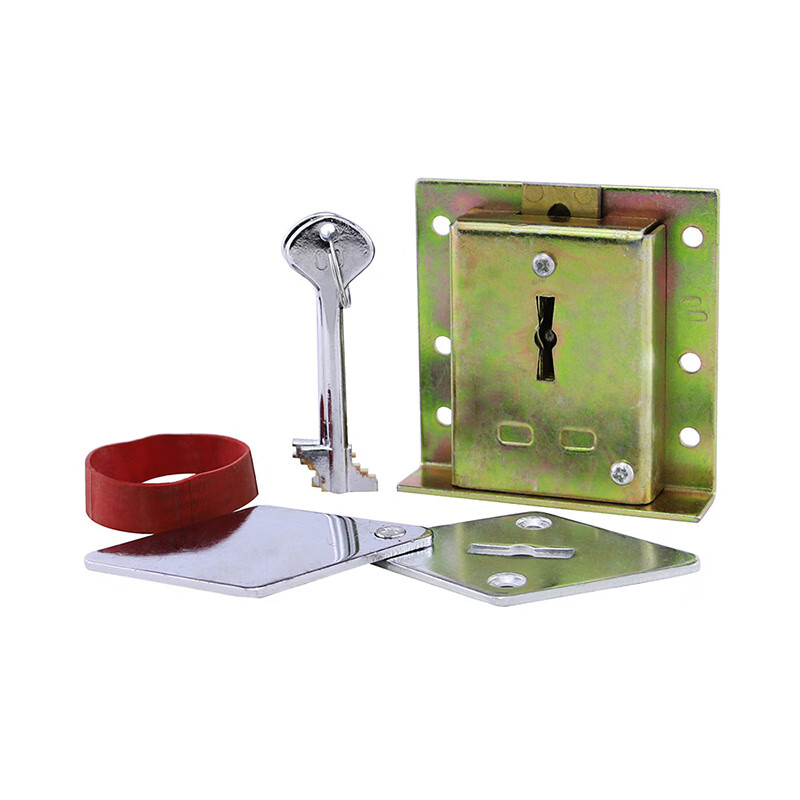 锁匠练功锁金库门锁全铜双控双联旗杆钥匙锁金融叶片锁具204a