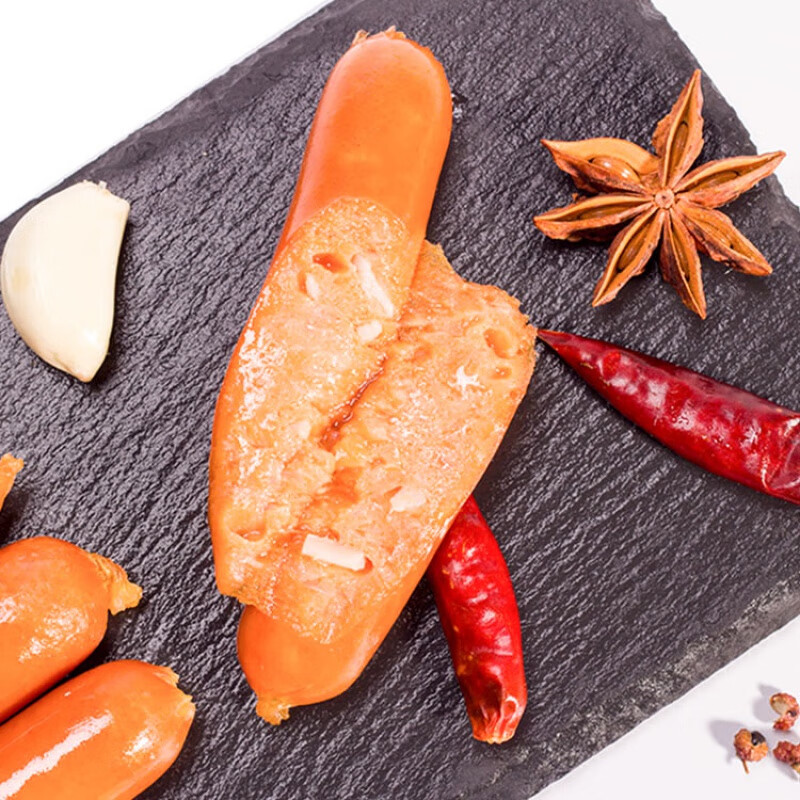 奥尔良脆骨热狗肠2kg50支冷冻台湾烤香肠手抓饼肠烧烤肠整箱批