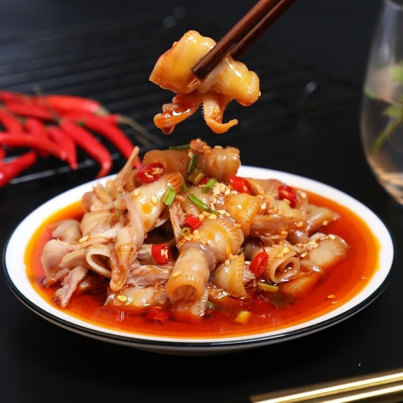 益旺香辣鹅唇 四川小吃零食凉菜开袋即食麻辣鹅天堂红油鹅下巴熟食 3