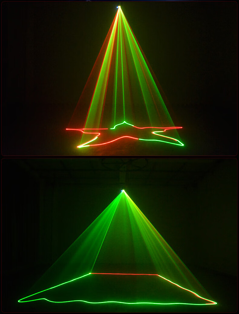 七彩旋转灯声控全彩激光灯舞厅摇滚灯酒吧镭射灯动感单车蹦迪灯ktv