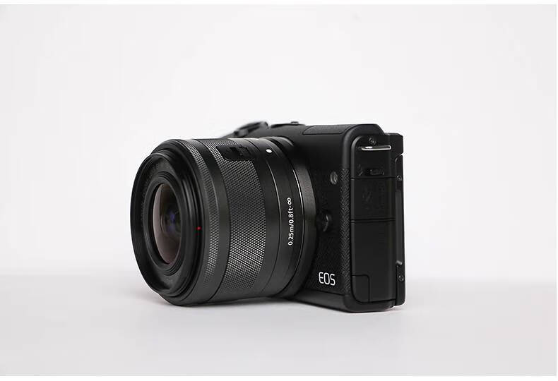 佳能(canon)eos m200 微单相机入门级学生美颜高清数码照相机 白色