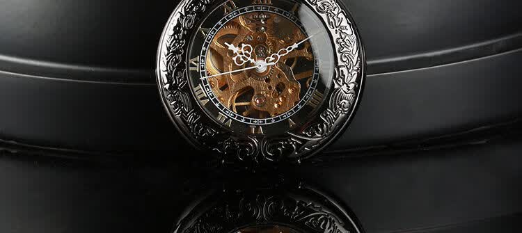 克苏鲁怀表 克苏鲁怀表全自动机械怀表复古翻盖男女机械怀表学生怀旧