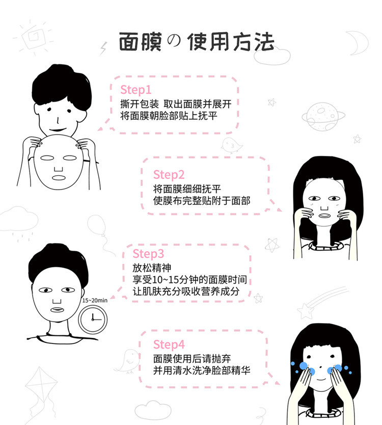 艾芭薇高初中生青少年男女儿童控油祛痘面膜粉刺闭口青春期学生补水控痘