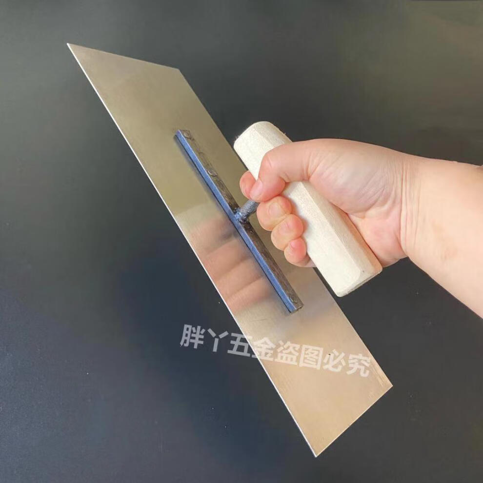 清笒 大连不锈钢抹子东北胖丫抹子方头抹泥刀抹灰泥板铁板泥刀瓦工