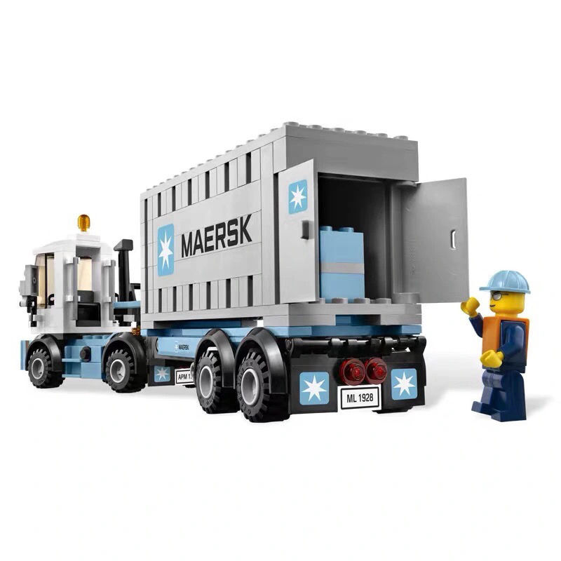 乐··高(le·go)蒸汽马士基火车头积木货运集装箱翡翠火车高难度拼装