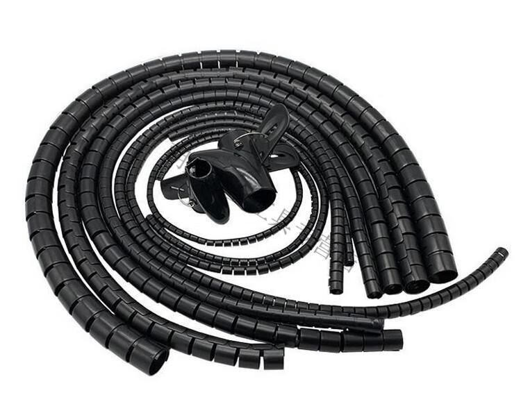 线保护咬老鼠咬猫咬电线装饰美化缠绕包电线软管 42mm2米长(配导线夹)