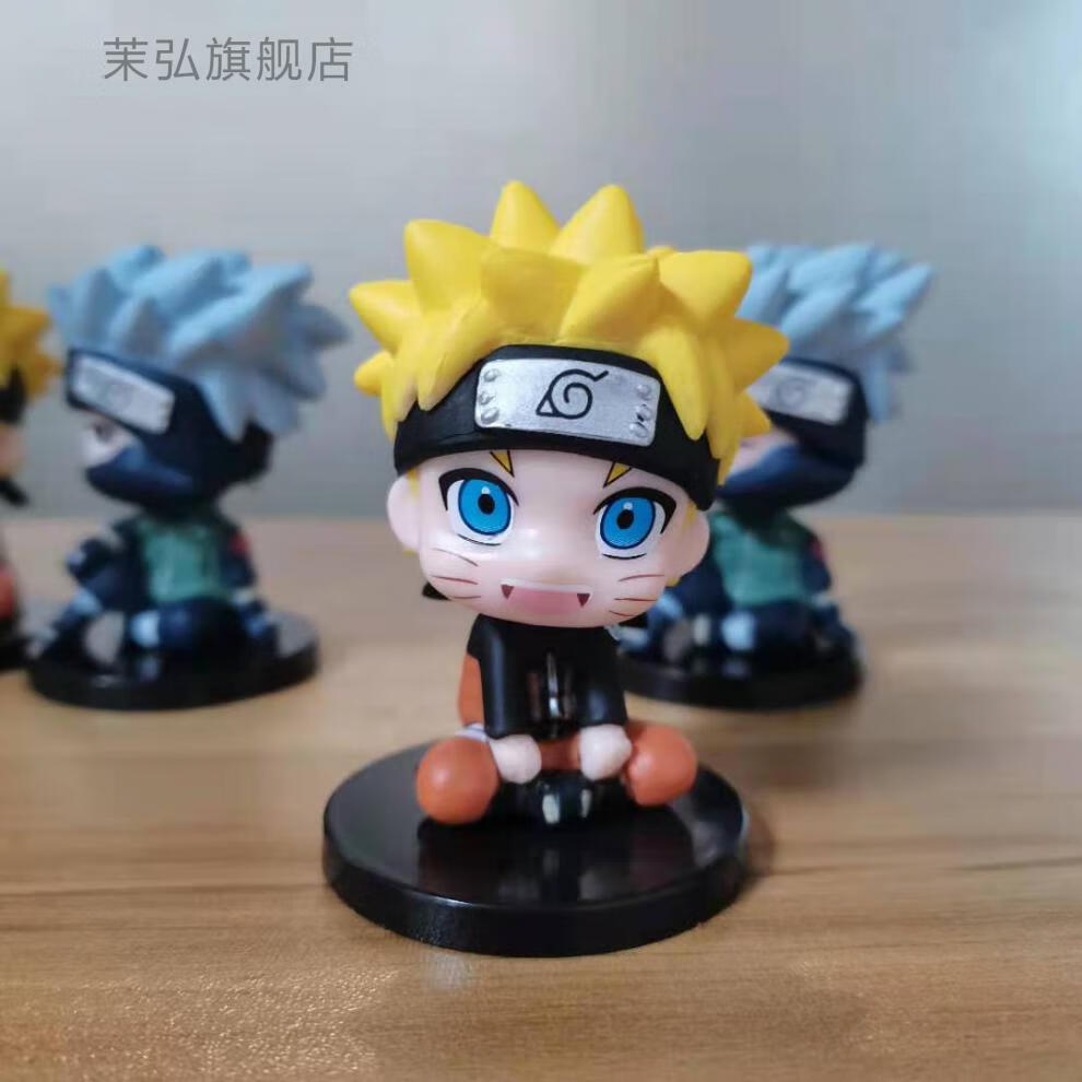 火影忍者手办q版坐姿漩涡鸣人旗木卡卡西佐助智波鼬公仔摆件礼物佐助2