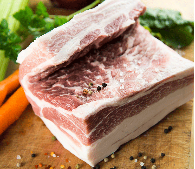 西班牙黑猪五花肉西班牙橡木猪肉新鲜原厂切割1500g