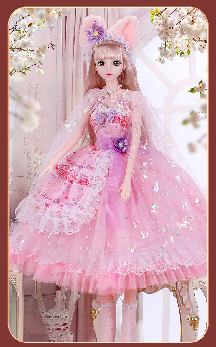 芭比娃娃 大号 100厘米1米彤乐芭比娃娃大号超大洋套装女孩公主单个大