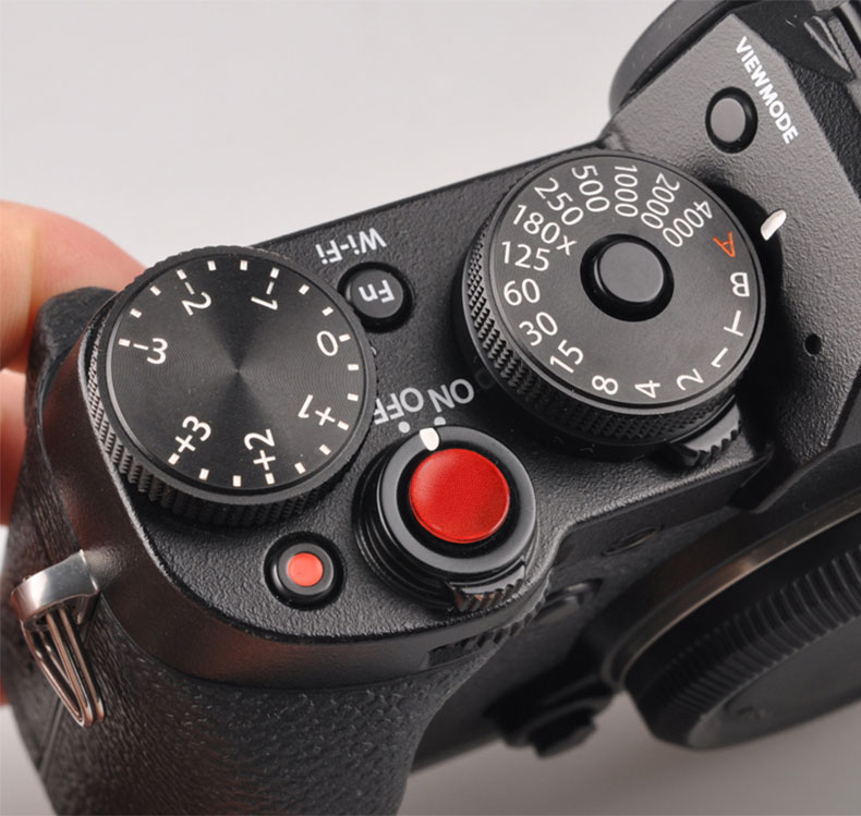 快门按钮适用富士xt30 x2/3 x100v/f/t xt20 xt2 xt10 【凸面银色】