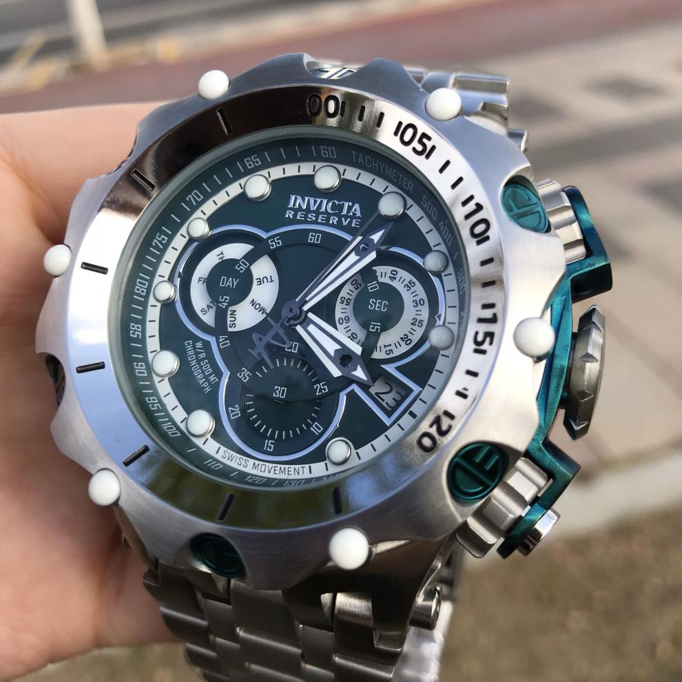 因维克塔手表 因维克塔invicta多功能石英手表 镂空精钢防水时尚大