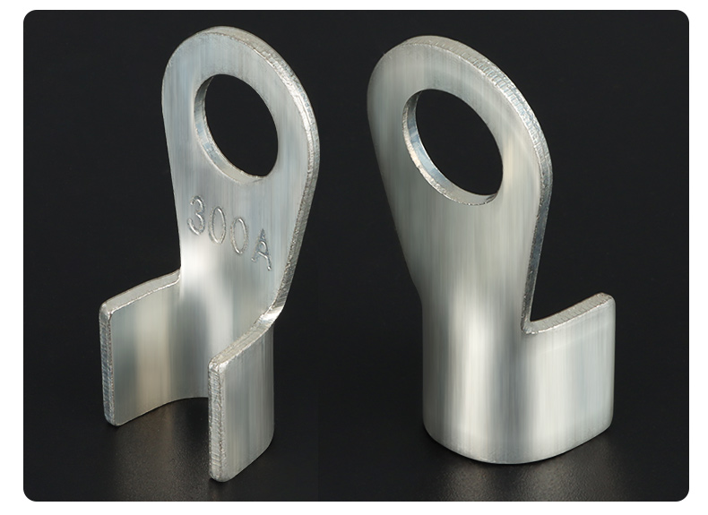 紫铜镀锡ot开口鼻冷压接线端子电瓶线耳铜接头圆孔牛鼻子10-800a ot