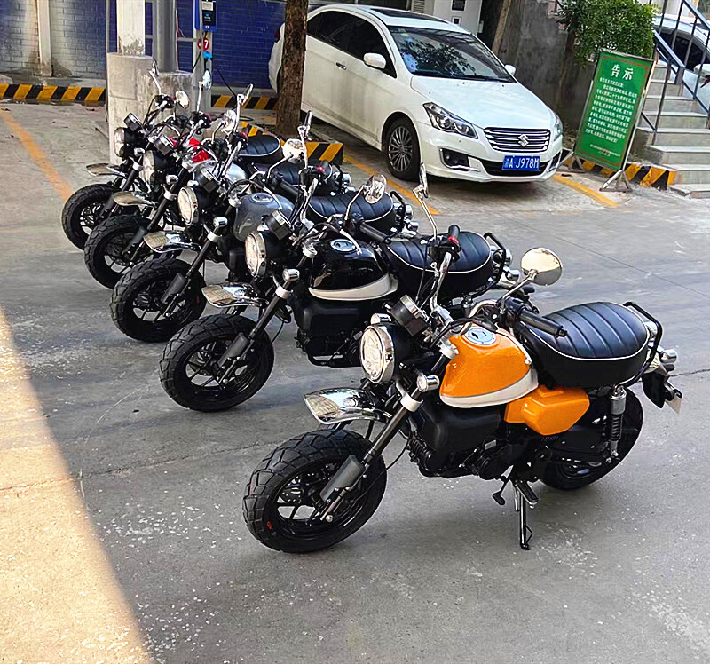 双狮斯托纳猿猴125猴子国四电喷男女双人迷你摩托燃油街跑可上牌 熊本