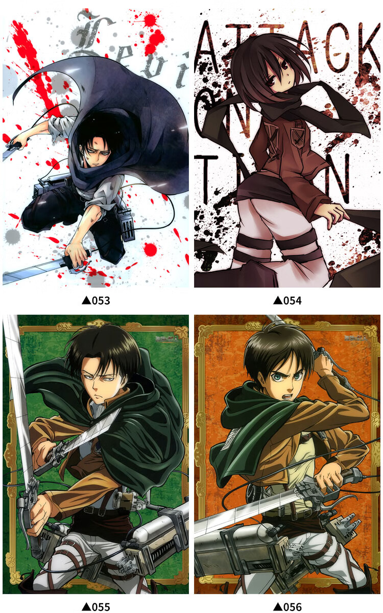 进击的巨人挂画利威尔兵长艾伦三笠进击的巨人超大海报动漫挂画布画