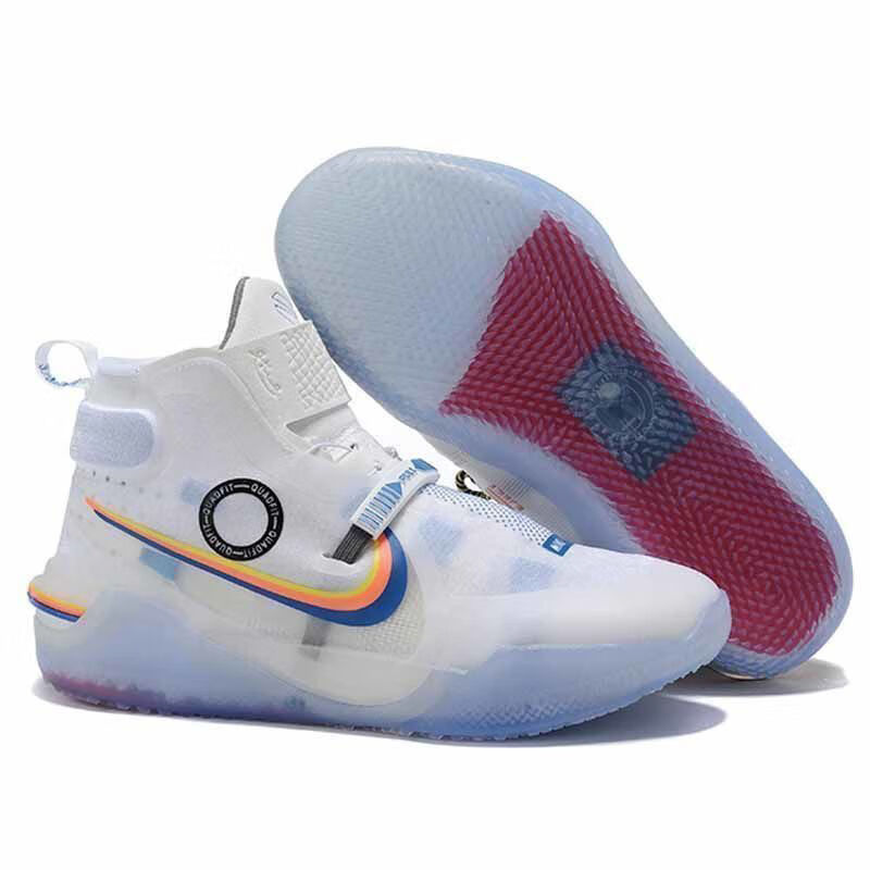 科比12代全nxt fastfit kobe ad白彩虹高帮缓震篮球鞋 白色 科比12全