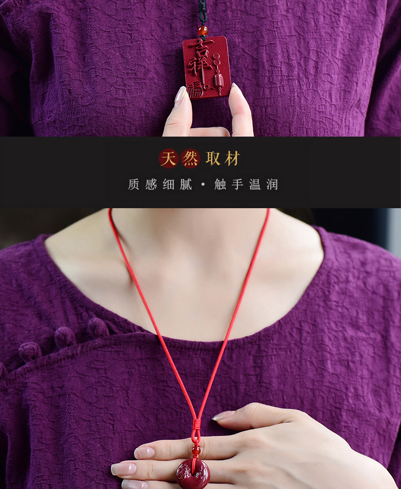 天然朱砂吊随身护身符平安扣葫芦观音佛挂件本命年儿童项链狼牙款保真