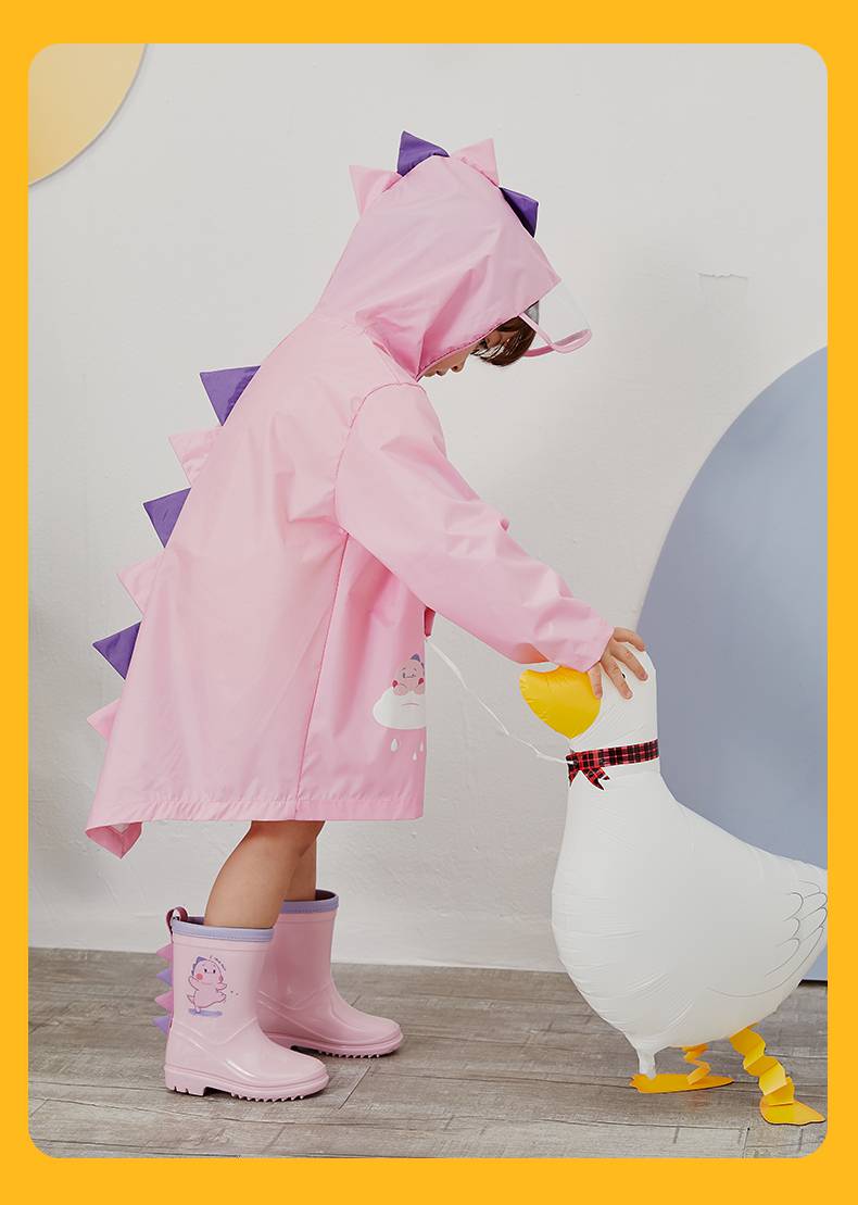 3-6岁宝宝雨衣雨鞋 儿童雨衣男童2岁3幼儿园女宝宝4小童斗篷式雨披长