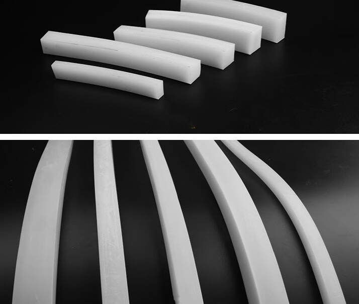 白色硅胶条密封条防水耐高温耐磨橡胶实心方形扁条方条型条胶皮垫智