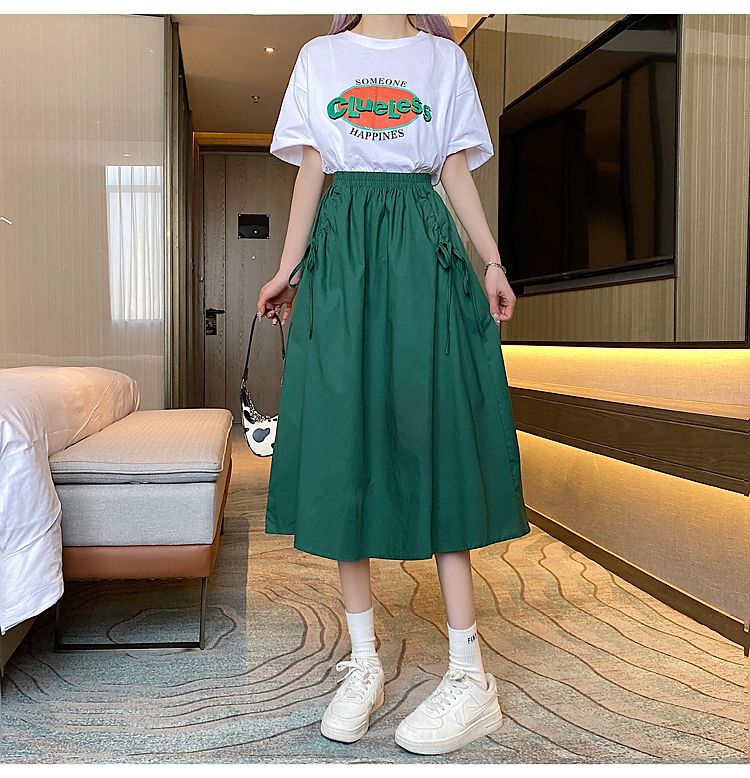 本顾夏天女生工装半身裙少女夏装2022年新款初中高中学生宽松休闲半裙