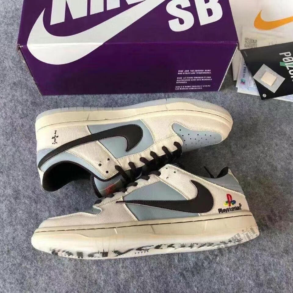 佧森滋旗舰店 自营 2022秋冬新款sbdunk灰白倒钩联名闪电倒钩男女学生