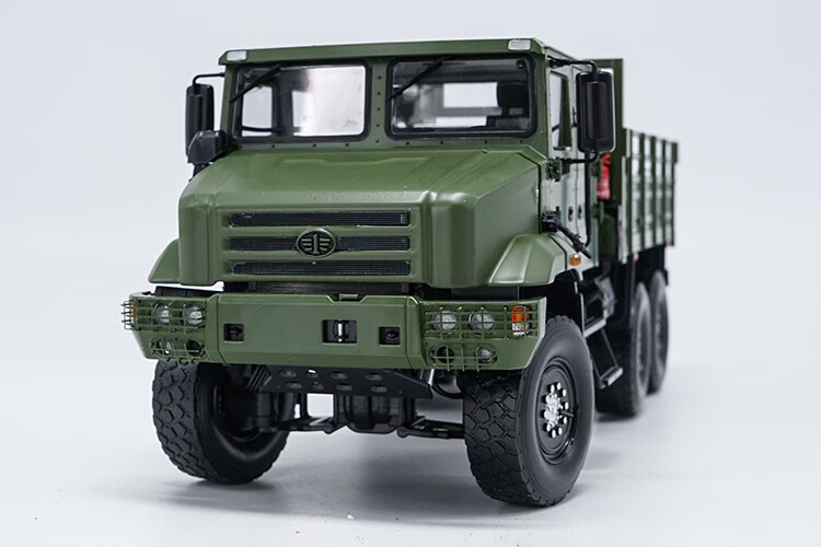 1:24 原厂 一汽解放mv3 解放新一代战术卡车 军车合金汽车模型 军绿色