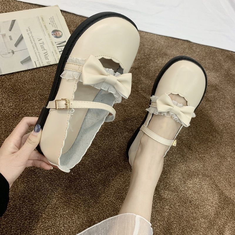 猪腰子鞋jk制服鞋学生小皮鞋lolita小皮鞋女复古英伦风玛丽珍鞋春日系