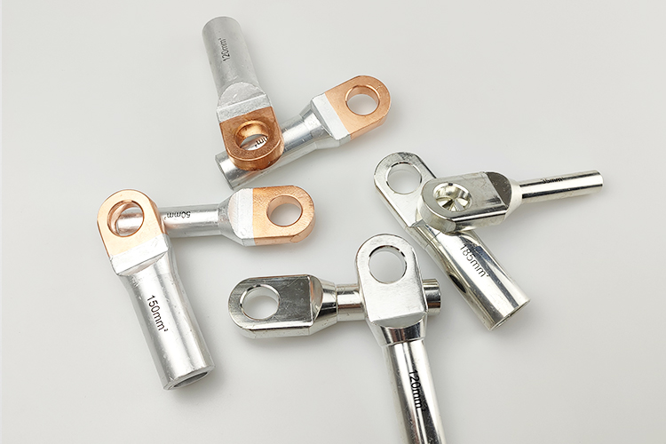 欧式圆头插拔头铜铝端子odt美式电缆分支箱肘型头专用接线端子 odt-70