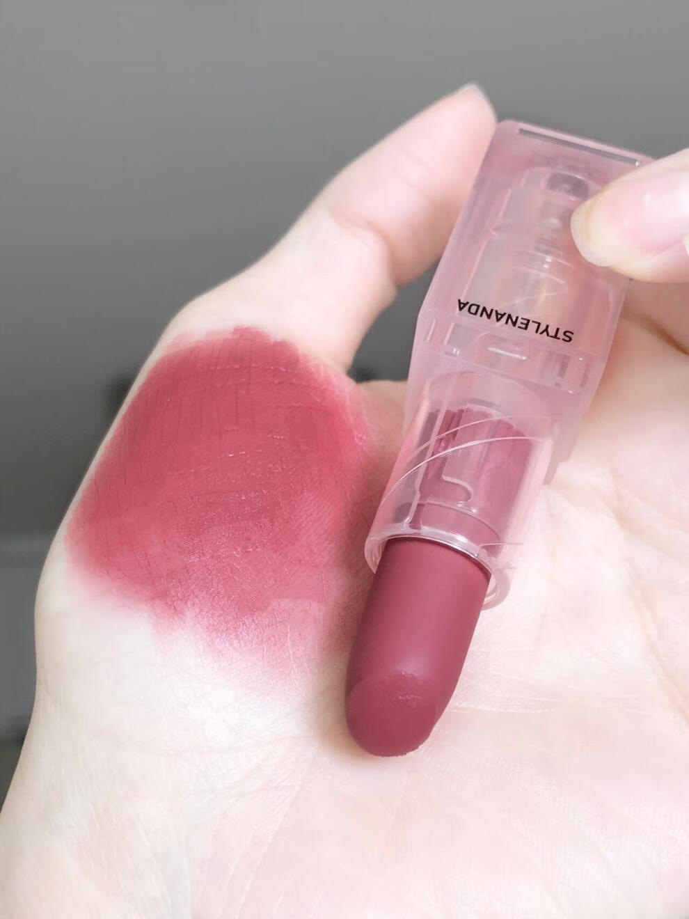 【送女友礼物】韩国3ce新款透明壳口红亚克力色显白情人节礼物618