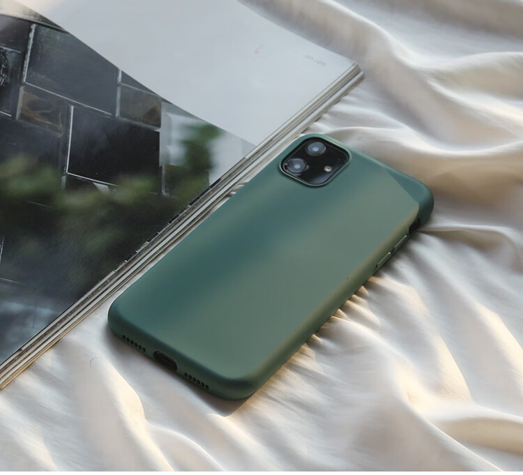 ins网红暗夜绿液态硅胶小米8/8ud/8se手机壳mix2s/3薄6/6x全包5x