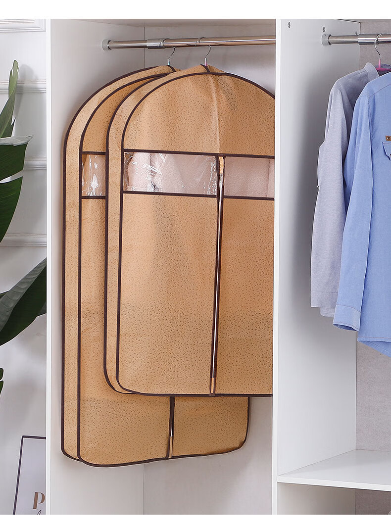 2022新款立体衣服防尘罩挂衣袋防尘套挂式家用透气貂皮草西服大衣罩
