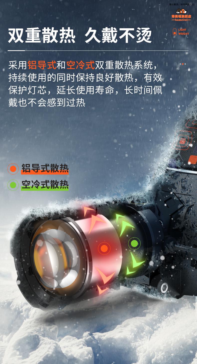 2022新款夜钓灯超长续航日本德国新款头灯日本进口技术天火头灯强光