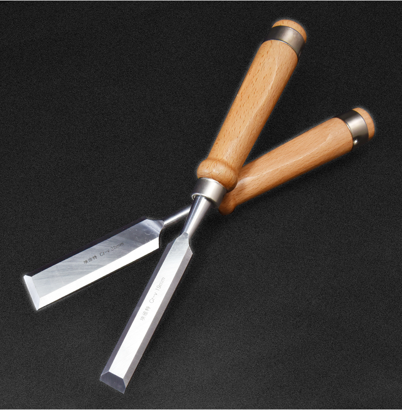 木凿木工凿子平凿半圆凿雕刻木工工具套装钊子钢凿刀扁铲平铲刀 25mm